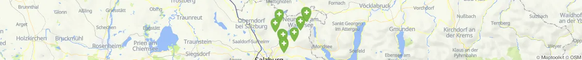 Kartenansicht für Apotheken-Notdienste in der Nähe von Schleedorf (Salzburg-Umgebung, Salzburg)